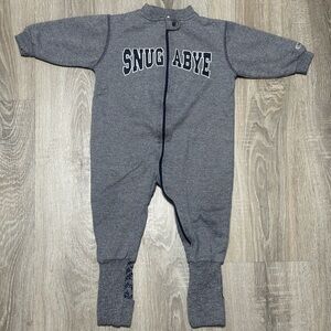 Gray Kids Pajama Footies